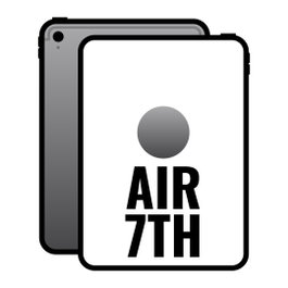 Apple iPad Air 11" (7ª Gen) Tablet, Wi-Fi, Chip M3, 128 GB, Gris Espacial, Pantalla Liquid Retina, iPadOS 18, Touch ID, MC9W4TY/A